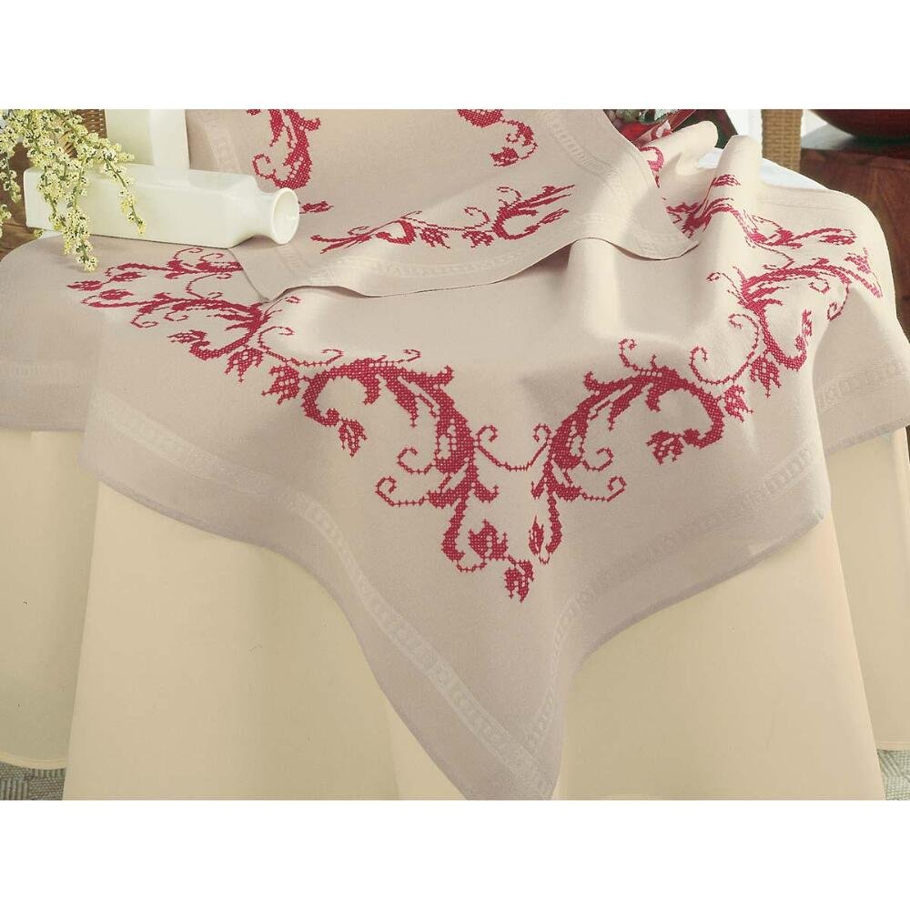 Stamped Embroidery Tablecloths EMBROIDERY & ORIGAMI