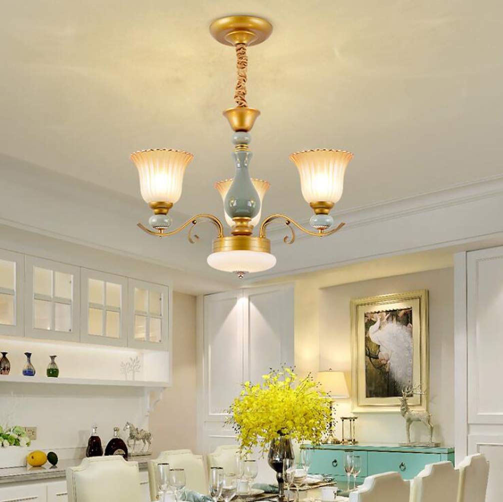 Lustre plafonnier LED intégré verre luminaire salon chambre couloir