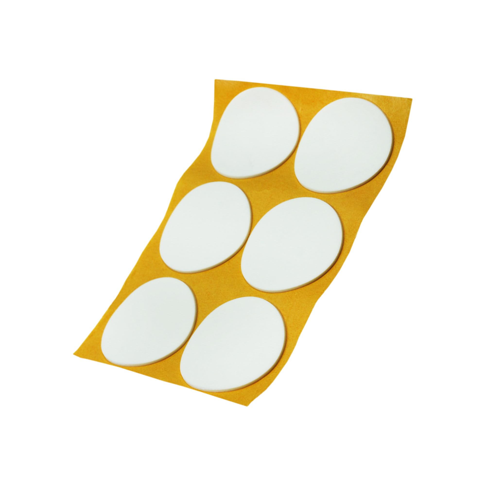 Adsamm® / 6 x samoprzylepnych podkładek antypoślizgowych z kauczuku komórkowego EPDM/ø 70 mm/biały/okrągły/2,5 mm grubości ślizgaczy