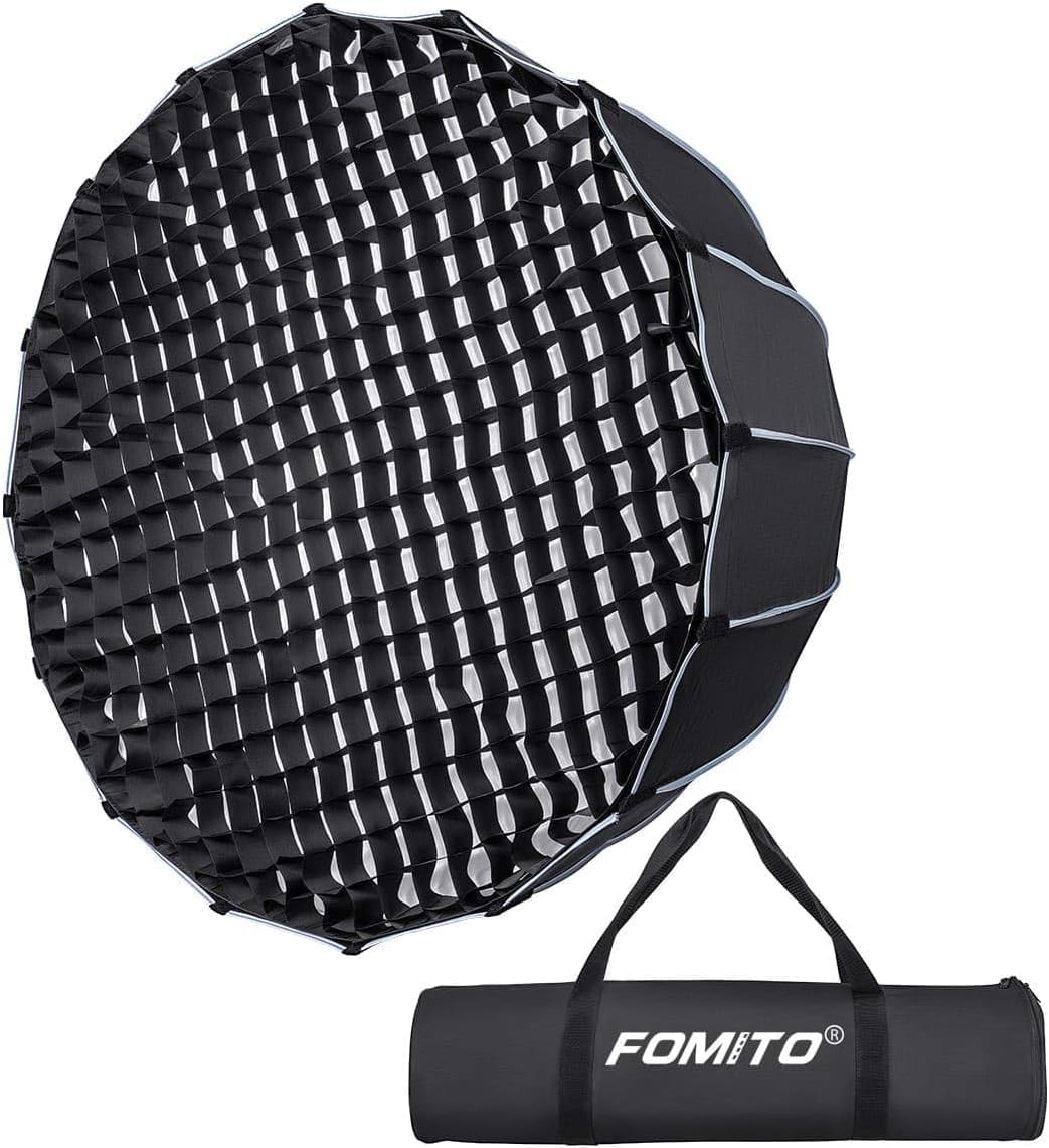 Parabolic Softbox 35.4 inch/90cm Quick Setup Deep Soft Box II with Honeycomb Grid and Bowens Mount for Studio Monolight LED Light Photography