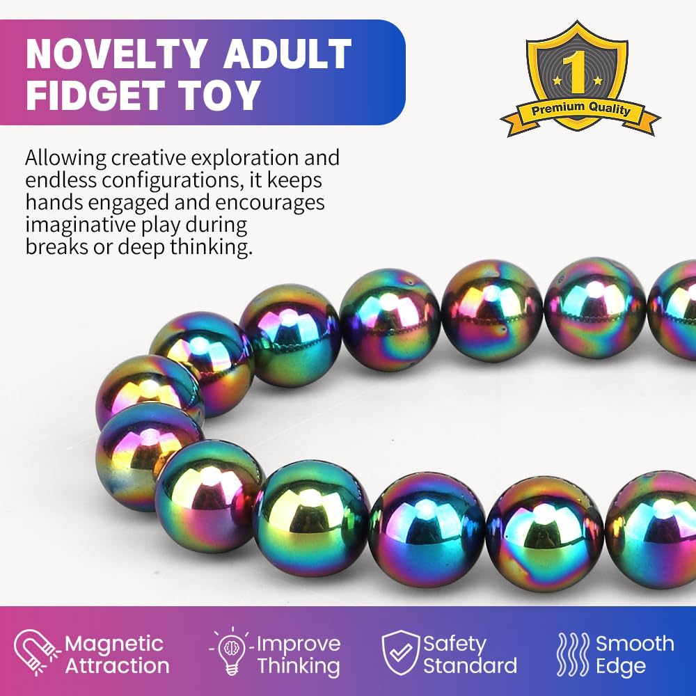 Fidget Magnet Toy for Adults, Magnet Hand Roller, Magnetic Toy for Men, Magnet Slime Ferrite Putty Office Desk Decorations, Gift for Science Kit 21 PCS