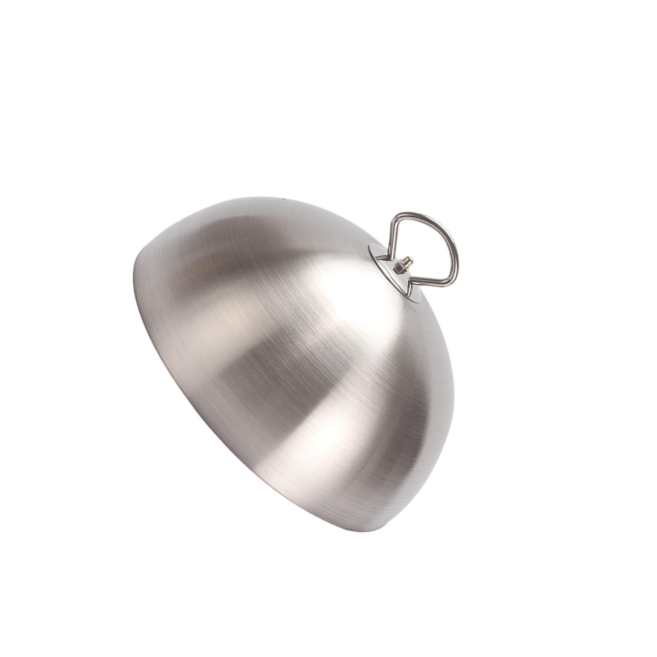 TWISAXC Durable Stainless Steel Construction Steak Cover Basting Steaming Cover Burger Lid Heavy Duty Griddle Dome Steam Lid Accessory Heavy Duty Griddle Dome, Style B, 14x7cm