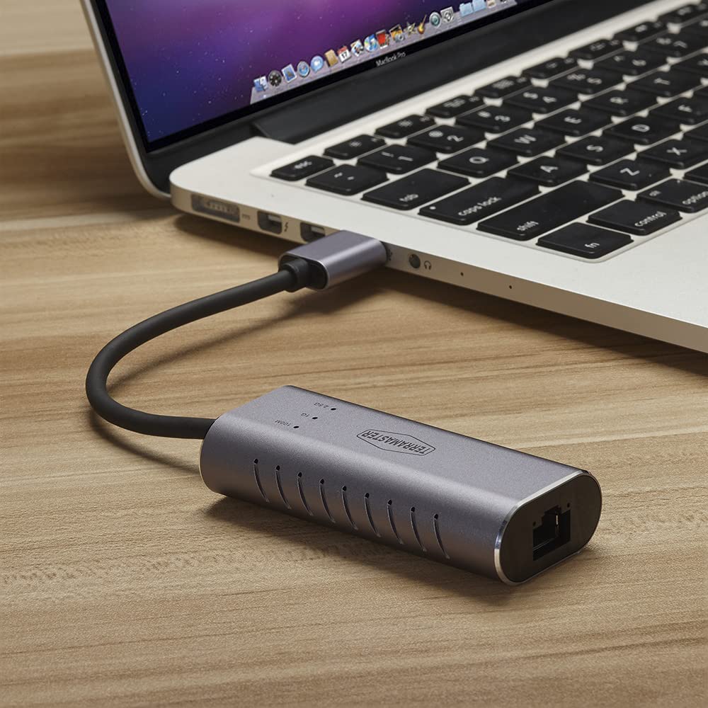 TERRAMASTER Adaptateur Ethernet USB A vers 2,5 G (TMUAE2500), clé USB 3.0 Gigabit LAN, Connexion réseau LAN Filaire pour NAS, Mac OS, Linux, Windows, idéal pour TERRAMASTER NAS