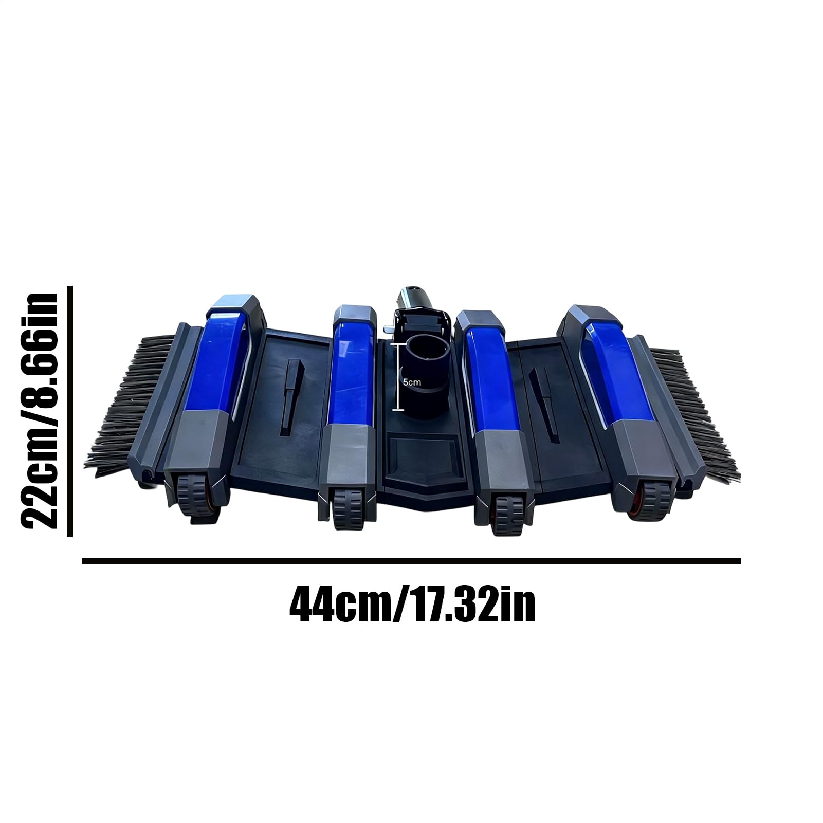 Cabezal de limpieza manual Piezas Resistentes de 35 cm para Instalaciones | Cabezal aspirador resistente para limpieza de spa, césped, jardín, patio con manguera de piscina