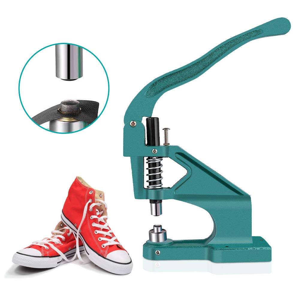 Machine à œillets professionnelle avec 3 matrices (6 mm, 10 mm, 12 mm) et 900 œillets – pour bâches, loisirs créatifs et décoration