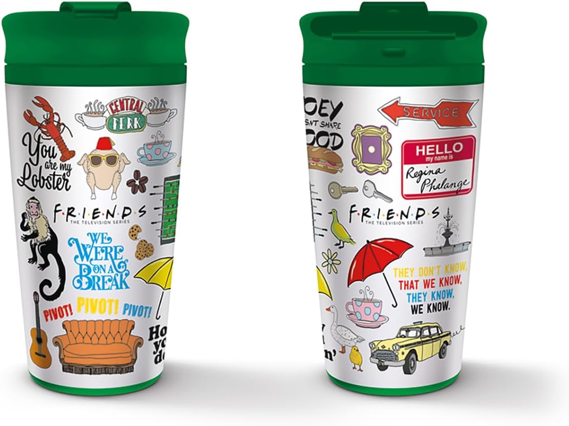 Friends TV Show Water Bottle - Officially Licensed Reusable Bottle With Straw & Handle - View #5