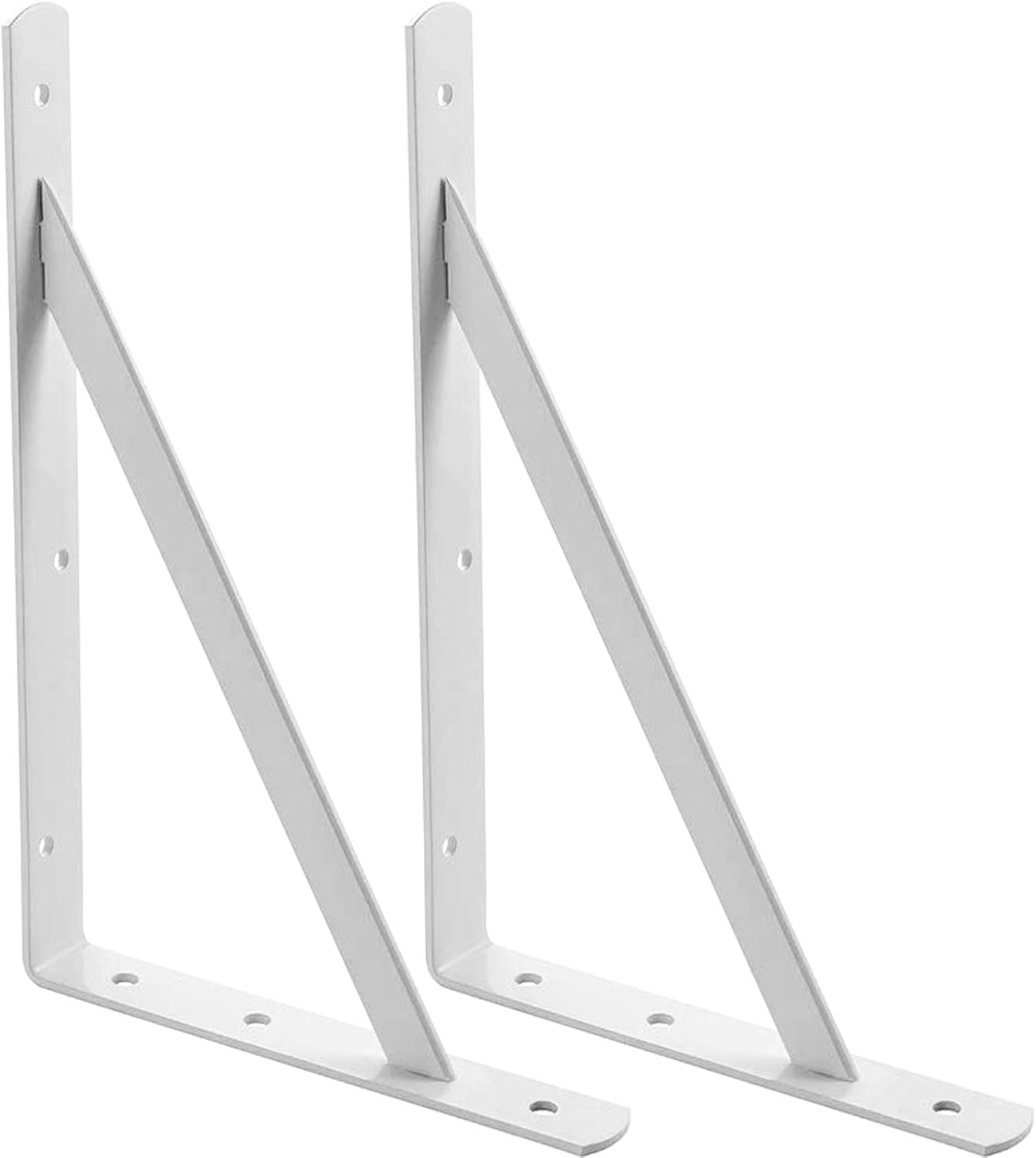 STARVAST 2 Pack Heavy Duty Shelf Brackets 15.7 x 9.8 inch, Floating Shelves White