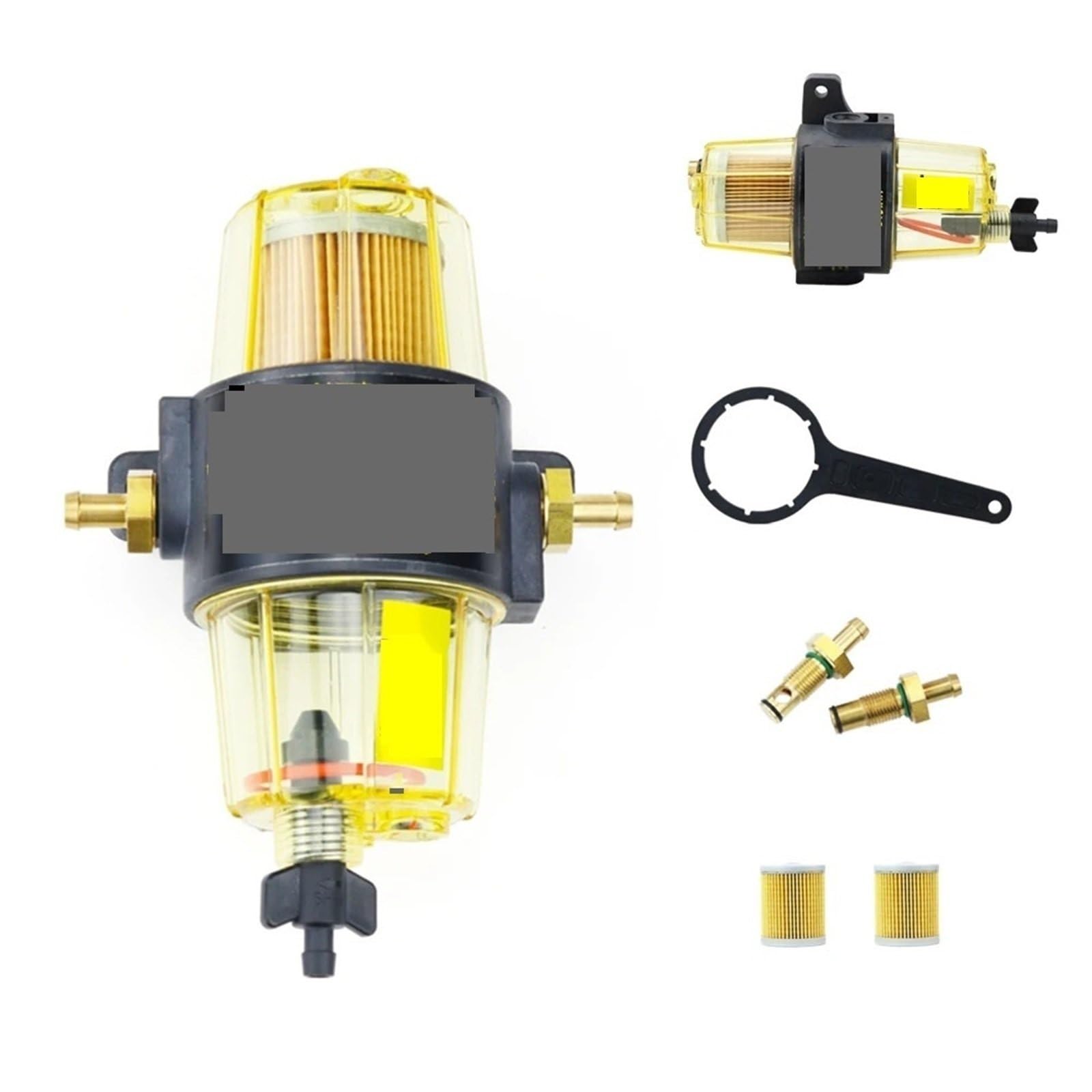 Filtro De Diésel para Coche Uf10K con 2/4/6 Elementos, Compatible con Motores Fuerabordaparaembarcaciones,Paracon Filtros De Combustible Mercury.