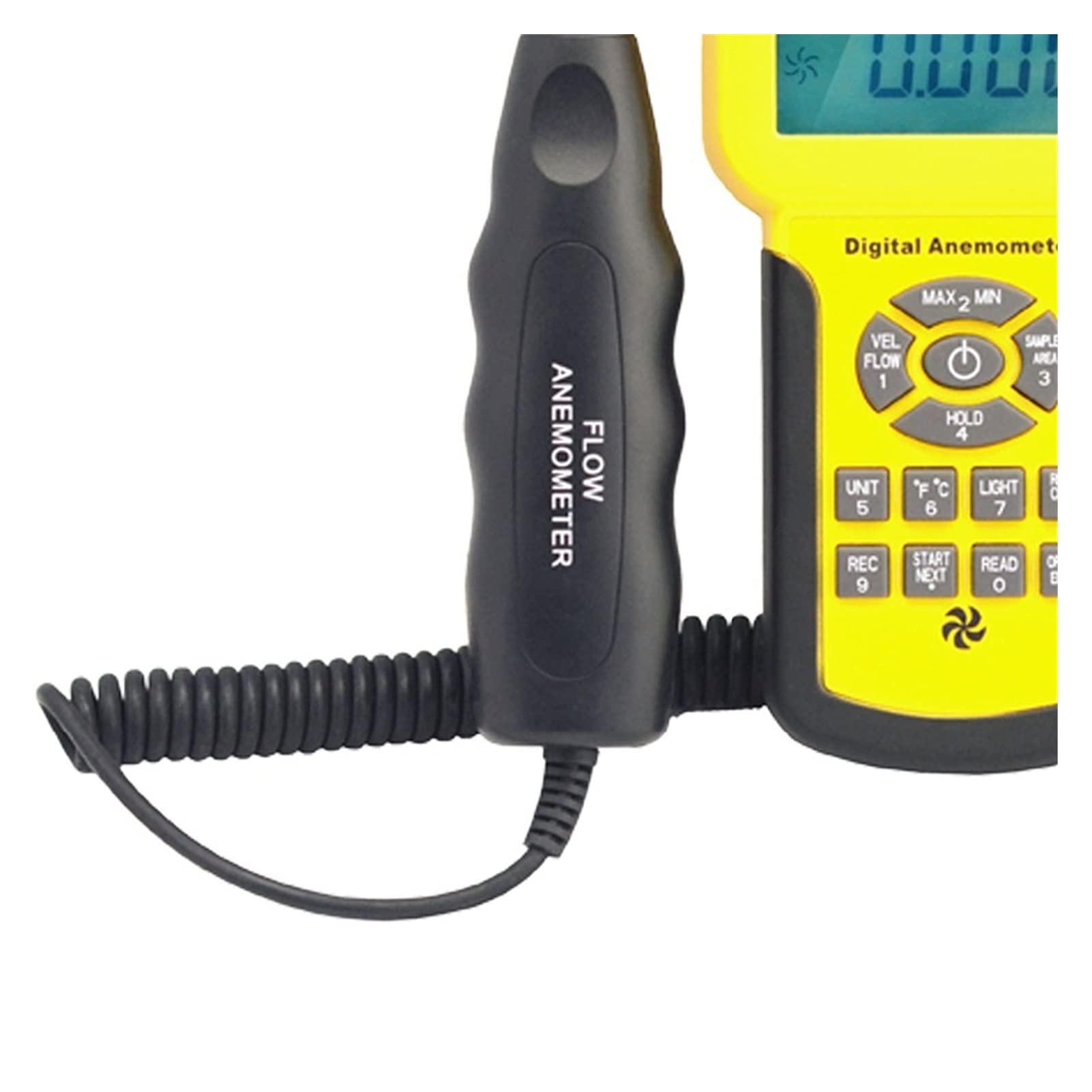 Sensor de velocidad del viento 846A Anemómetro digital Volumen de aire Medida de instrumentos Registro de datos y probador de mano
