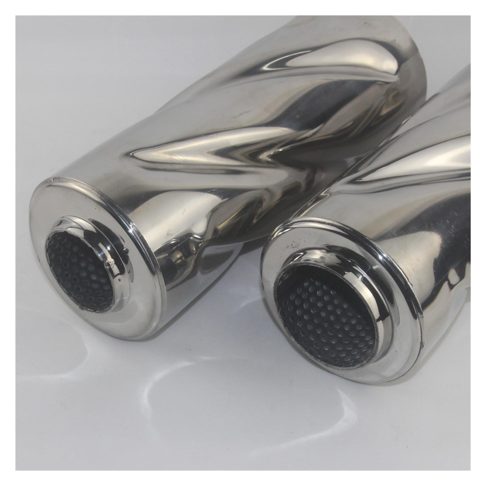 Tubo escape coche Para Escape Universal de acero inoxidable modificado para tubo silenciador para escape para automóvil(76mm)