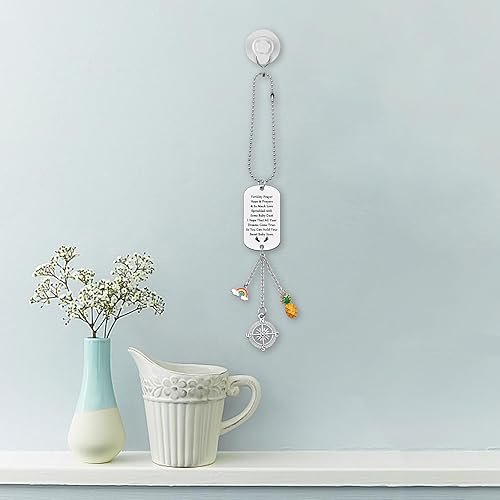 Miniatura 5 de Adorno colgante de infertilidad de FIV, accesorios de automóvil de piña para espejo retrovisor, soporte de oración de fertilidad, regalo de deseos