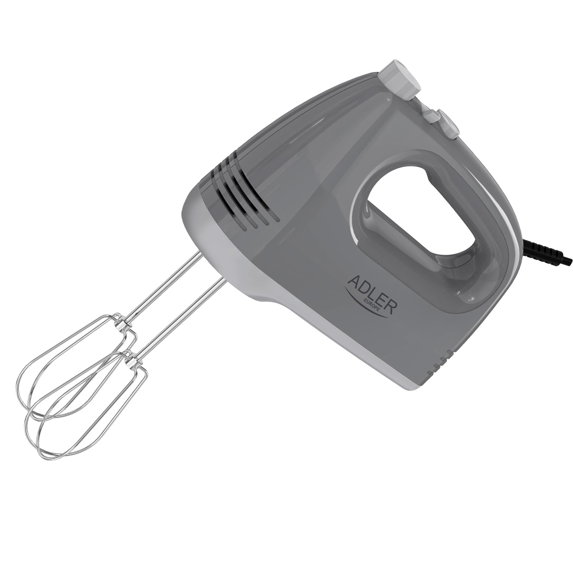 Adler AD 4231 Mixeur plongeant 750 W, 5 vitesses et fonction turbo, embouts en acier inoxydable de 21 cm, séparateur de jaunes d'œufs, pelle