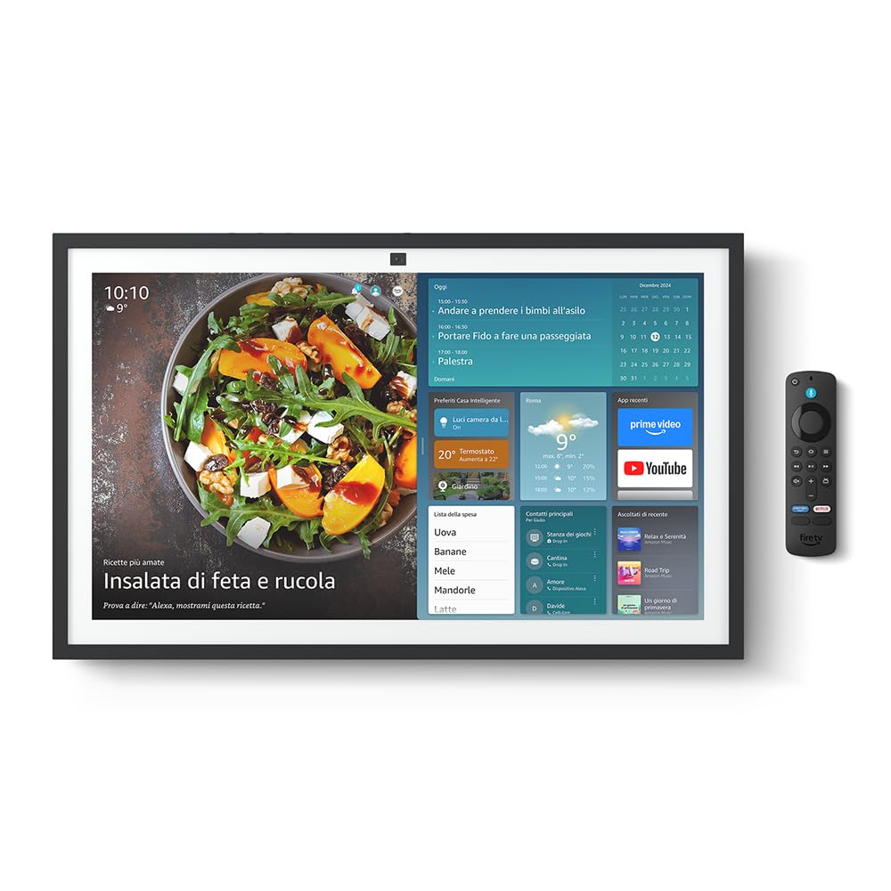 Amazon Echo Show 21 | Fantastico schermo intelligente HD da 21” con Fire TV integrata, con Alexa, audio potente e dinamico e streaming HD immersivo