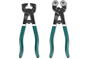 Professional 2-Piece Tile Nippers for Glass, Ceramic, Stone, and Metal: Mosaic Crafting Made Easy