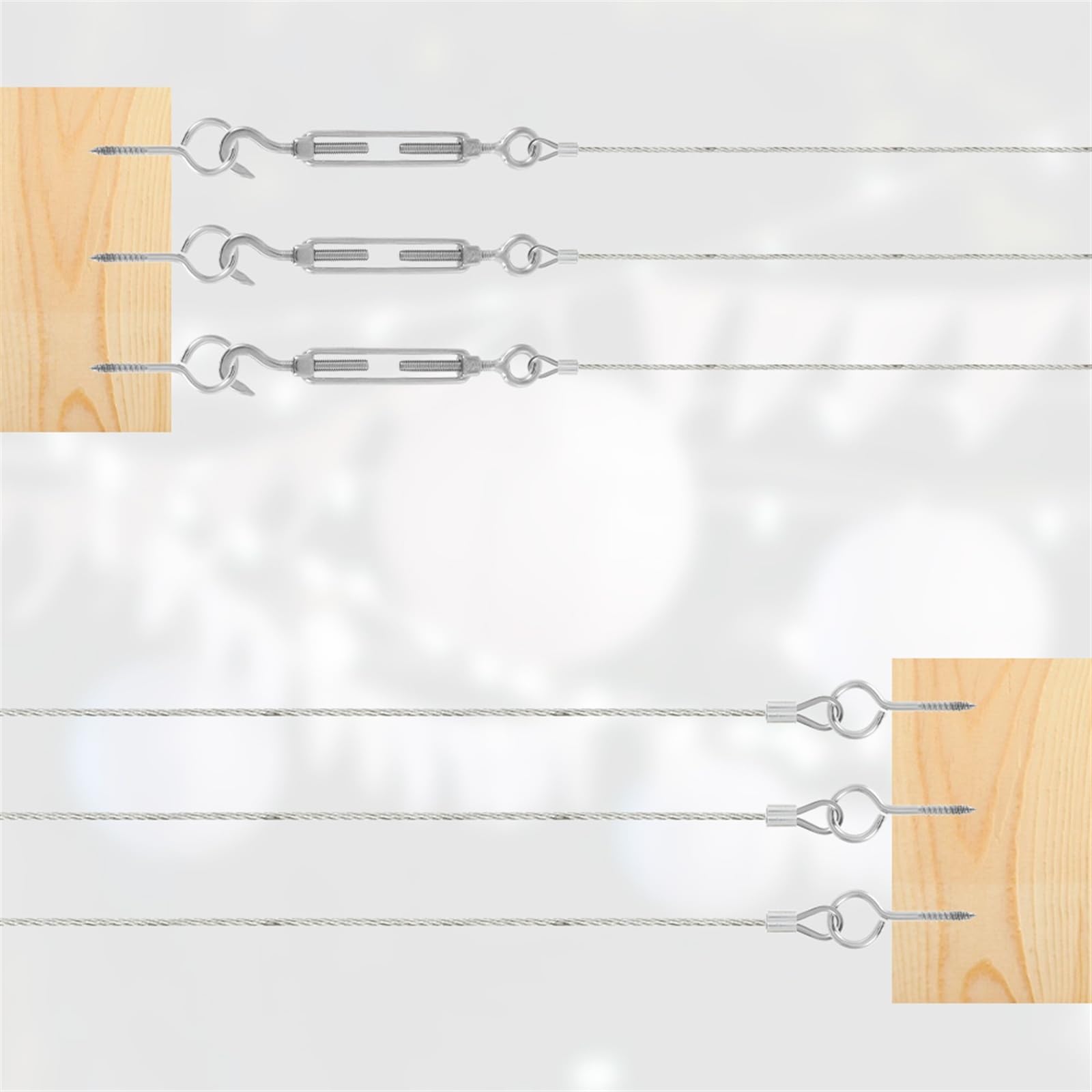 Cable Acero,Cuerda de alambre Cuerda de alambre Flexible recubierta de PVC de acero de 30/15 metros, cuerda de alambre suave, tienda colgante de acero inoxidable transparente, cuerda Uso apto para ten