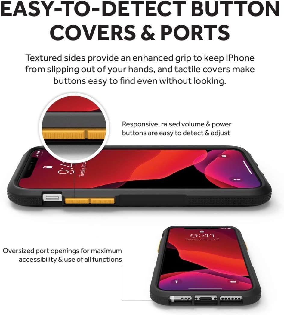 Crеаtіvе Prоduсt Griffin Survivor Endurance Gip-028-Bct Case for Apple iPhone 11 Pro - Black/Citrus Fruits