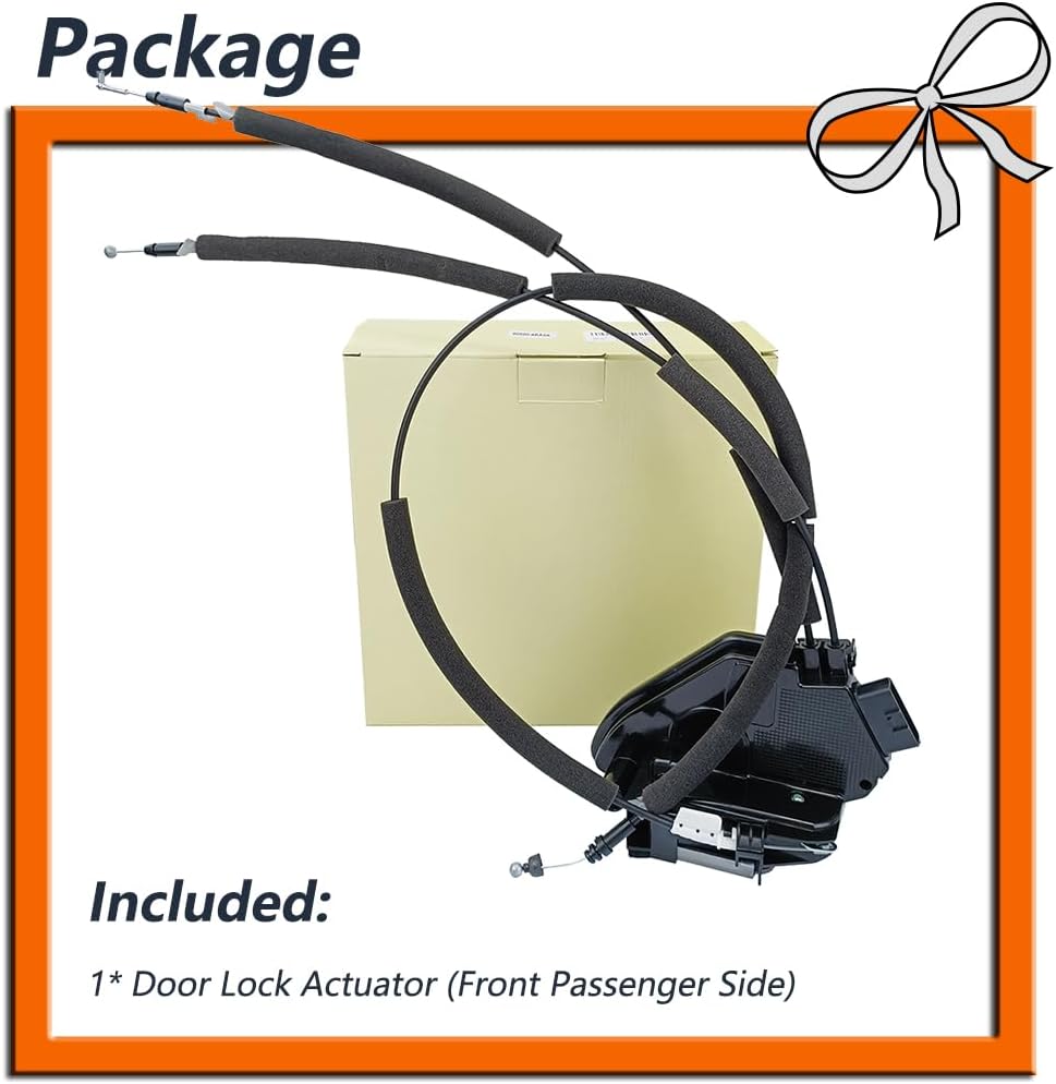 Door Lock Actuator Compatible with 2014-2020 Rogue (2nd Gen) Front Right Passenger Side