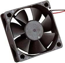 NTE Electronics 77-6015D12 High Speed Fan, Ball Bearing, Thermal Plastic Wire Lead, 60 mm L x 60 mm H x 15 mm T, 12 VDC, 4500 RPM, 18.62 CFM