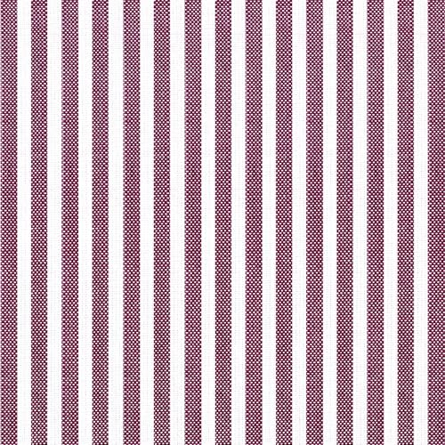 Image of AAAAAcessories D-Shaped Chair Cushions, 2 inch Thick Dining Chair Pads with Ties and Removable, Machine-Washable Cover, 17 inch x 16 inch, Set of 6, Pinstripe Red