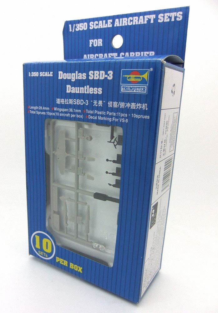 1/350 SBD3 Dauntless Aircraft Set for USS Hornet (10-Box)