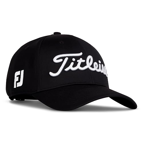 Titleist Men's Tour Performance Golf Hat - One Size - Black/White