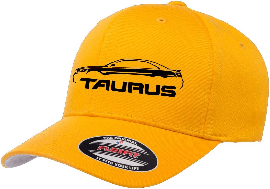 2011-19 Ford Taurus Hardtop Outline Design Athletic Baseball Fitted Hat Cap