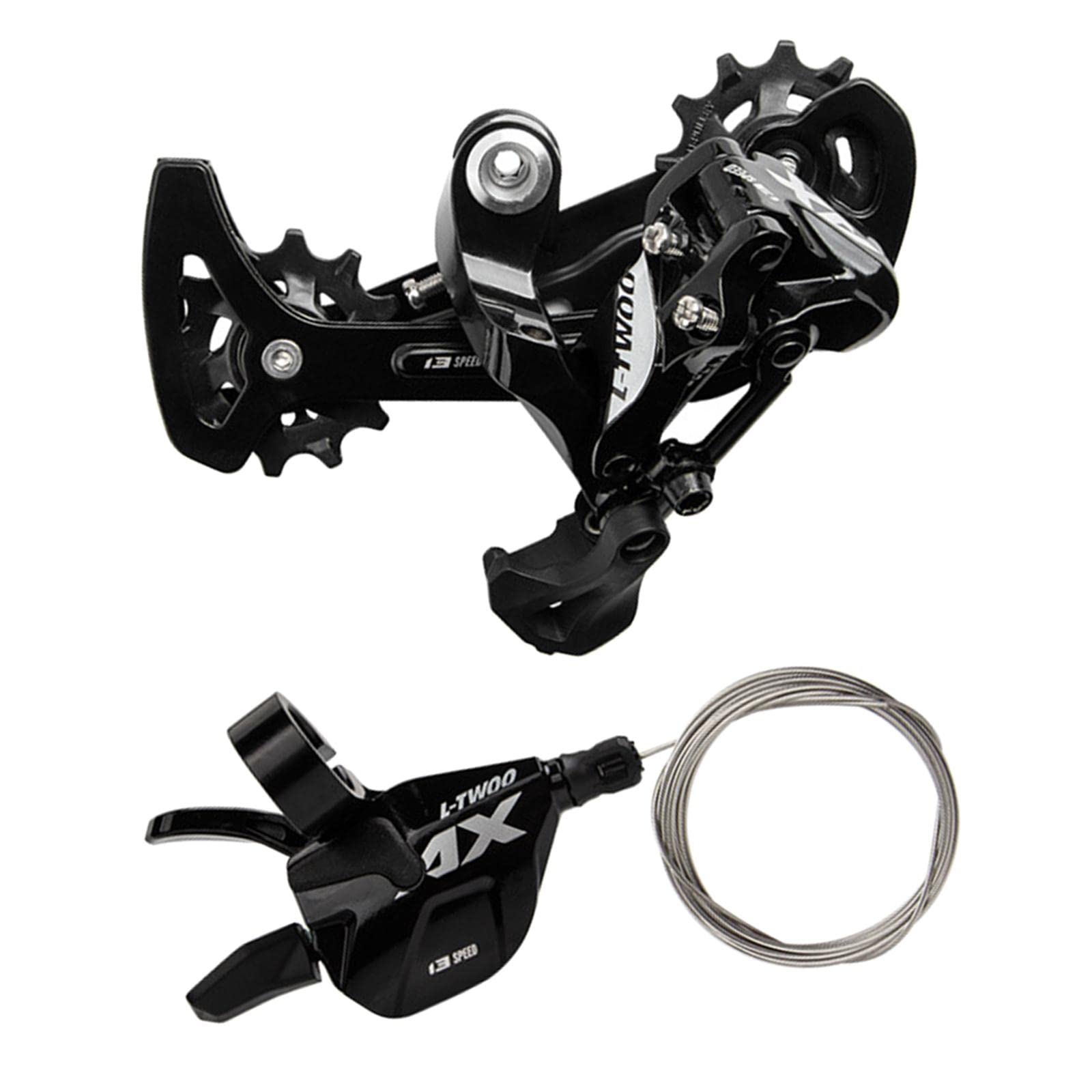 Juego de 13 cambios de cambio trasero para bicicleta MTB, aleación de aluminio de peso, tecnología de precisión, compatibilidad mejorada, para entusiastas de las bicicletas de montaña