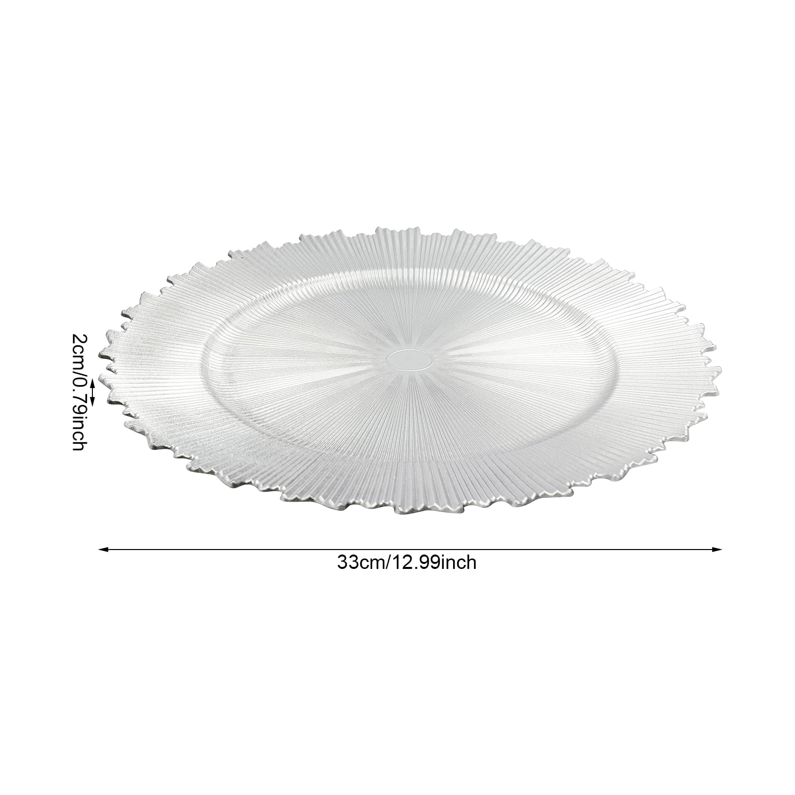 50 Pcs Charger Plates Bulk, 13