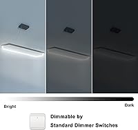 Vista 3 de Lámpara colgante LED negra, lámpara colgante LED regulable, isla de cocina, lámpara colgante ajustable de 6000 K para isla de cocina, dormitorio