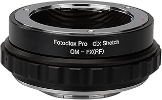 Fotodiox DLX Stretch Lens Mount Adapter - Olympus Zuiko (OM) 35mm SLR Lens to Fujifilm X-Series Mirrorless Camera Body with Macro Focusing Helicoid and Magnetic Drop-in Filters