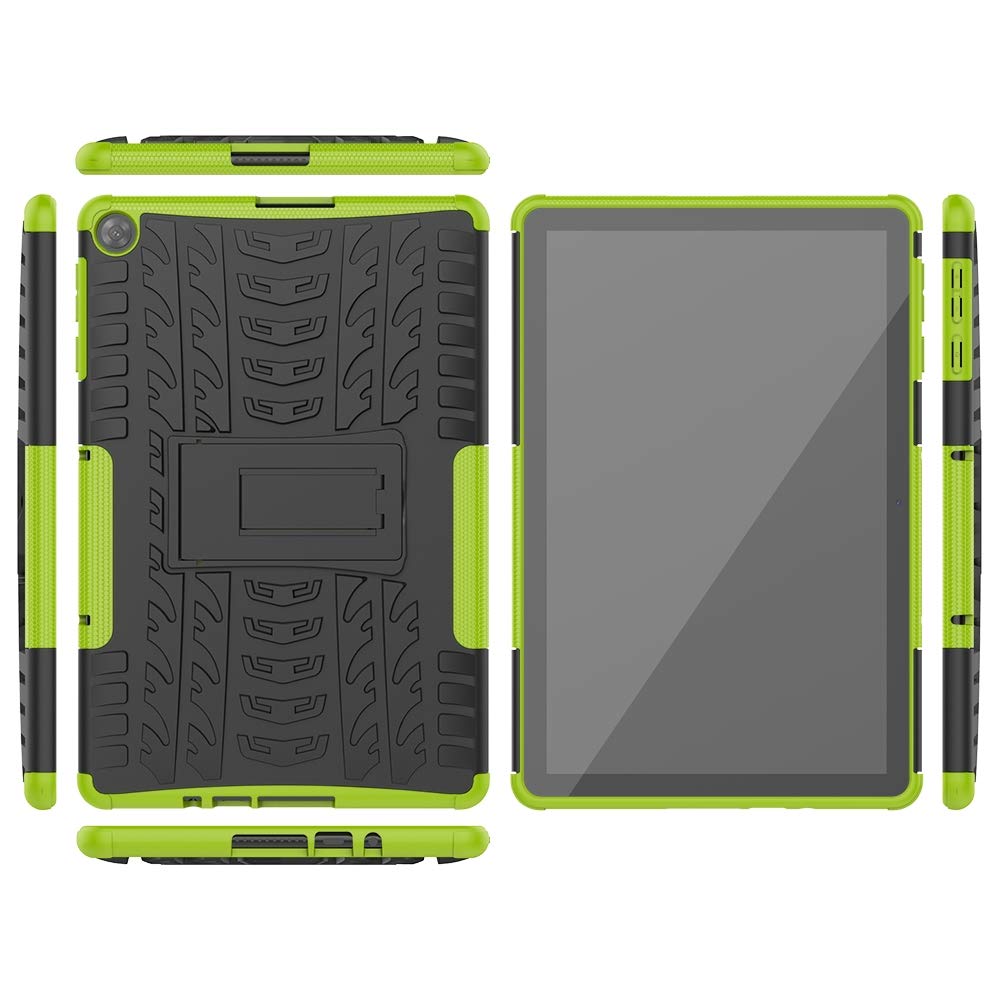 Tablets & Accessories For Huawei MatePad T10/T10S/Enjoy 2 Tire Texture Shockproof TPU+PC Protective Case with Holder
