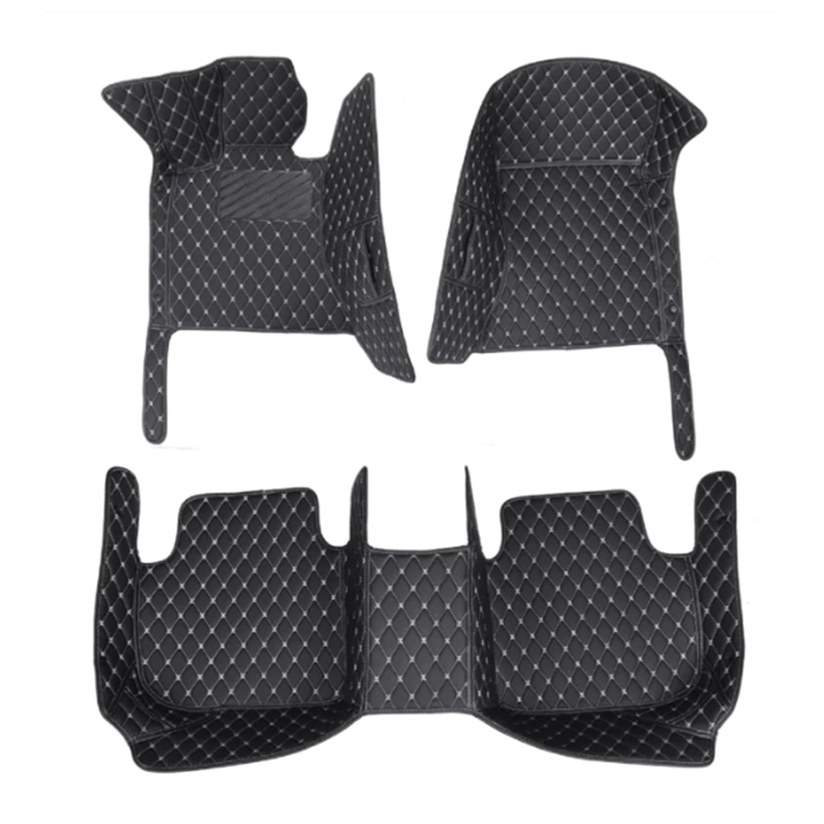 Tapis voiture cuir Maserati Ghibli 2014 2015 2016 2017 2018 accessoires sol noir