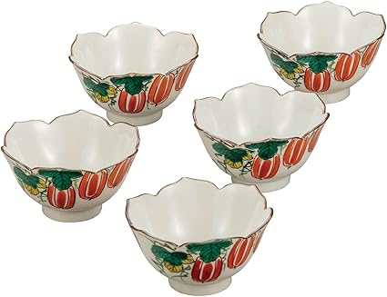 Amazon Co Jp 小鉢 和食器 セット 九谷焼 小鉢 5個セット からす瓜 陶器 おしゃれ 鍋 取り皿 ホーム キッチン