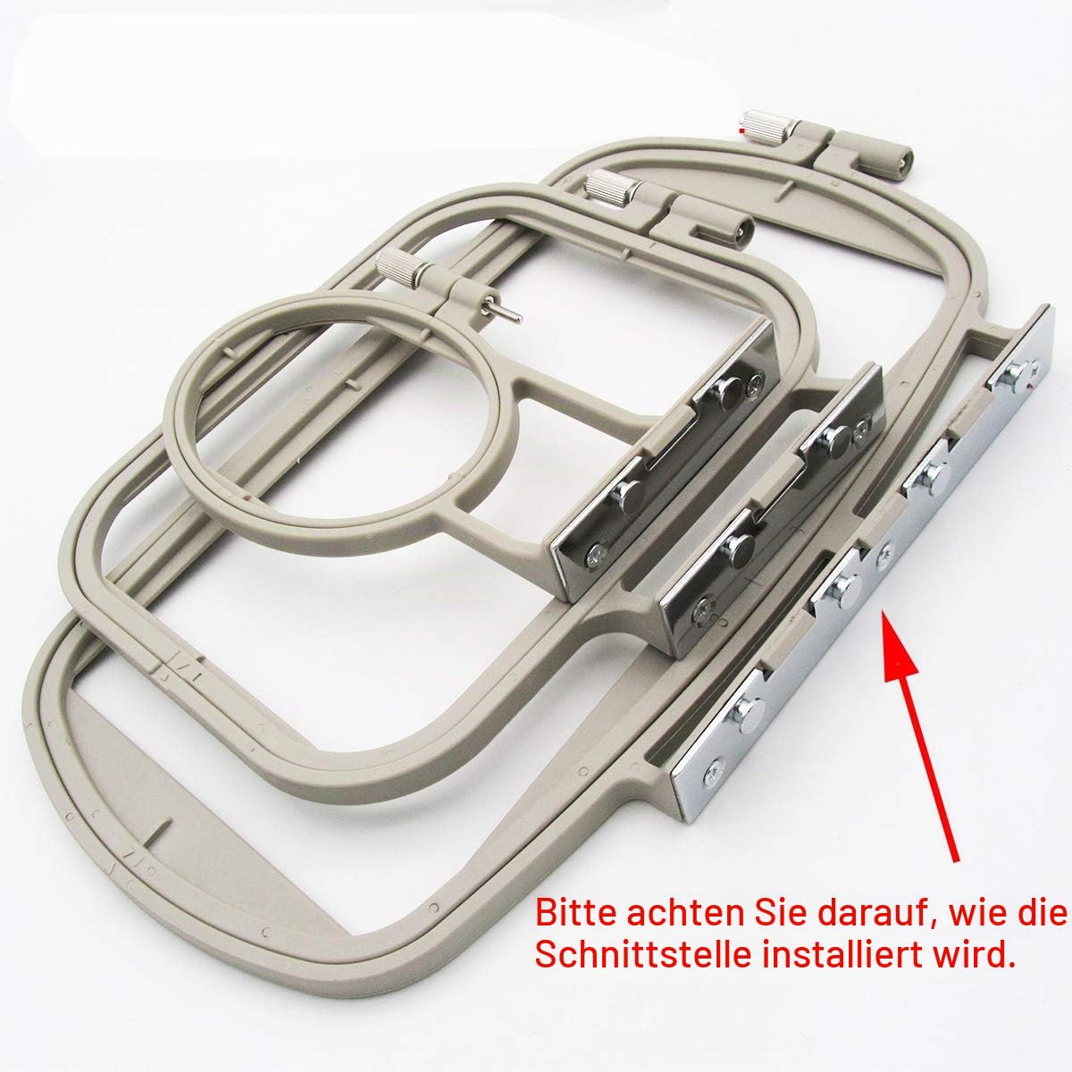 CKPSMS Marke - #embroidery hoop-3 Stickrahmen Kompatibel mit / Ersatz für Brother Marke M240ED M280D M380D SE400 SE425 PE500 Innov-is 500D 900D 950D New (1SET (3-teilig))