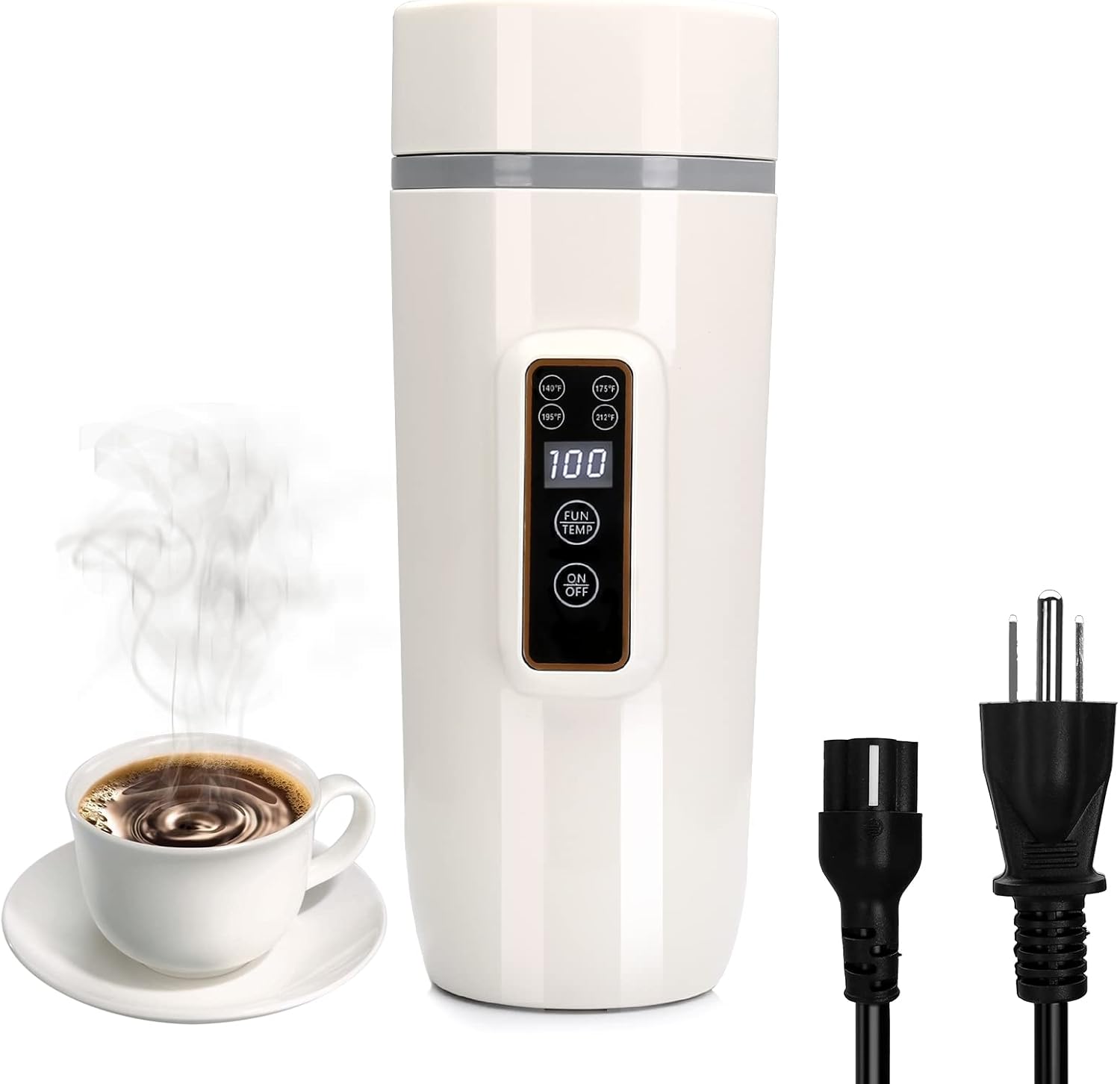 Travel Water Kettle,Portable 350ml Electric Heating Cup