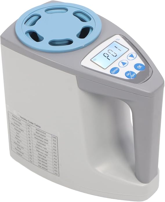 Grain Moisture Meter Smart Grain Moisture Tester for 20 Testing Rice Wheat Soybean Maize Corn Sorghum