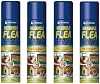 Flea Spray Flea & Larvae killer Cat Dog Pets Bed Carpet Home 200 ml cans (4 X cans)