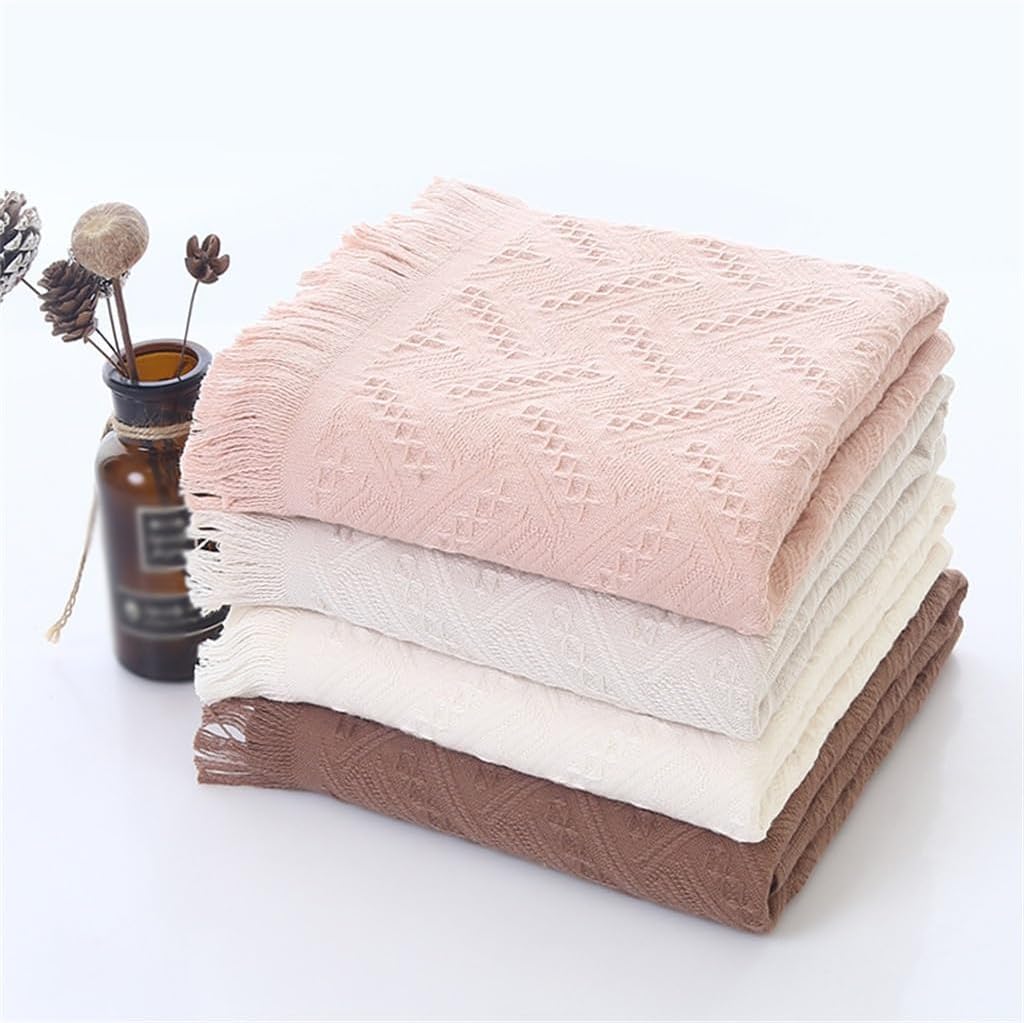 Men Women Fringed Bath Towel Set Bathroom Men Women 70 * 140 CM Cotton Adults Towel Set