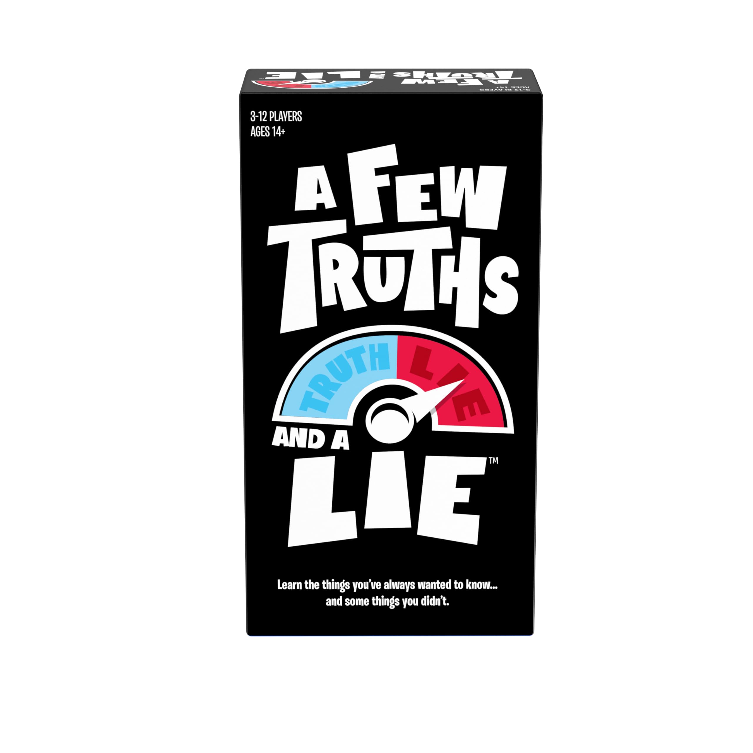 Goliath A Few Truths and a Lie Game | Party Game | Ice-Breaker Game | 3-12 Players | Ages 14+, Black