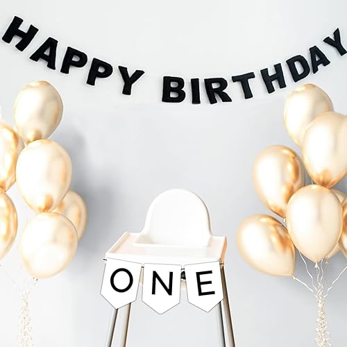 Miniatura 3 de Meygajoe Cartel de feliz cumpleaños de fieltro pre-encordado, guirnalda de feliz cumpleaños reutilizable, decoración de pancarta de cumpleaños,