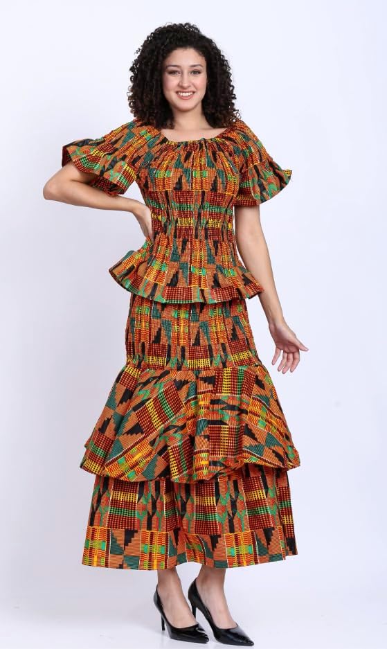 African Print Kente Outfit Set - Image 4