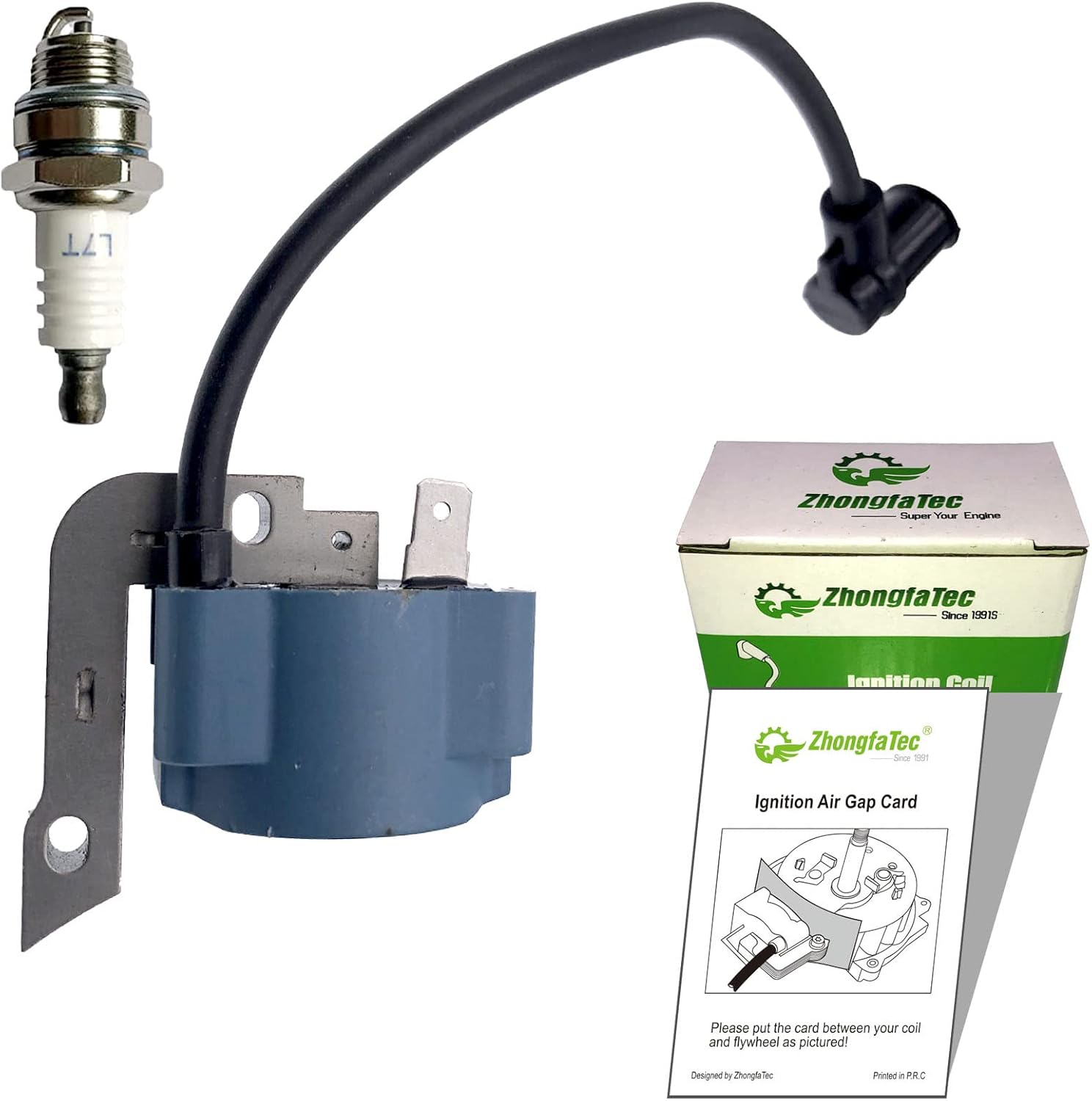 Zhongfatec-682-XHHS Chainsaw Ignition Module Coil with Spark Plug for Homelite Super XL/XI12/SXL Old Blu Chainsaw 94605,A94605S