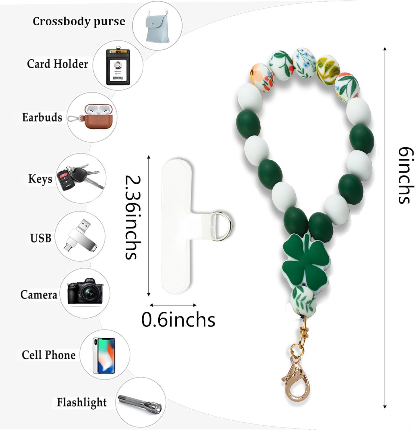 Suogkeale Silikon Boncuklu Telefon Bilek Kayışı, Yumuşak Tether Tablı Boho  Cep Telefonu Kordonu, Elastik Eller Serbest Telefon Kayışı Bileklik  Bileklik Anahtarlık, Kadınlar için Telefon aksesuarları : Amazon.com.tr:  Elektronik