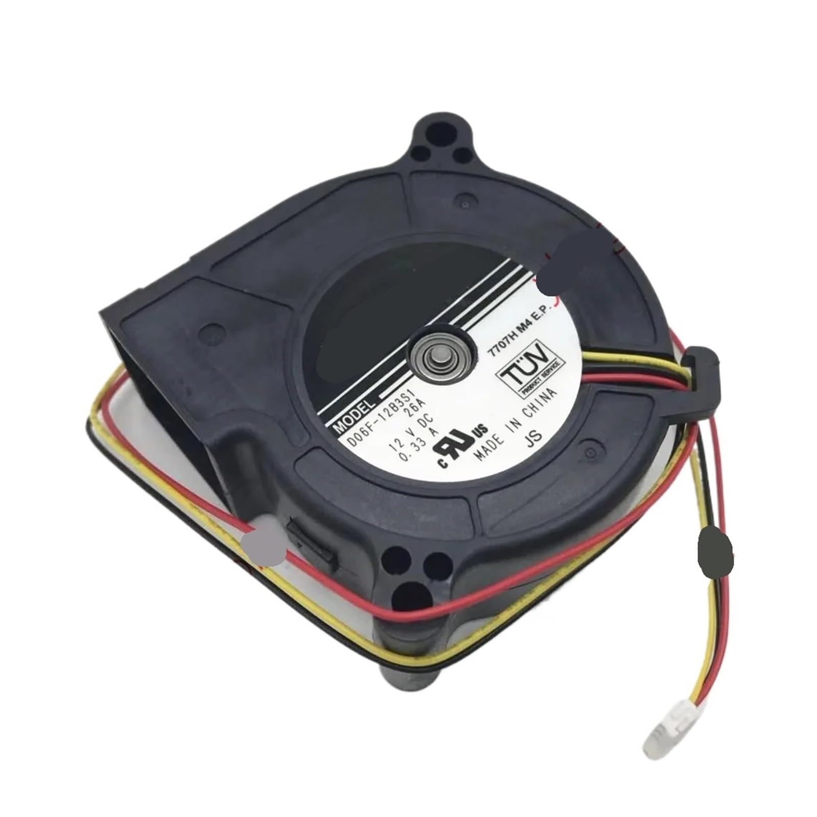 UITGVDQAT D06F-12B3S1 26A DC 12V 0.33A 60x60x25mm 3-Wire Server Cooling Fan