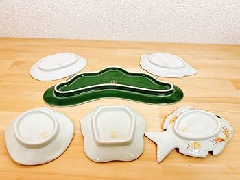 有田焼　幸楽窯　錦金松葉形前菜皿　白金　4点セット 有田焼 幸楽窯 錦金松葉形 前菜皿 25cm お正月 食器 お祝い事 中