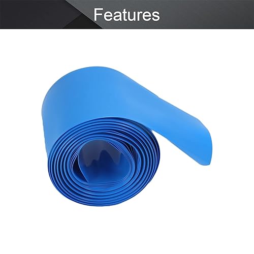 Miniatura 3 de Othmro Kit de tubos termorretráctiles de batería de 8.2 pies, tubo termorretráctil de PVC de aislamiento de ancho de aplanamiento de 2.56 pulgadas,