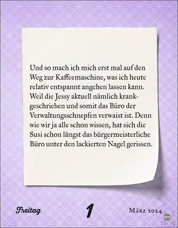 Rita Falk Jahres-Gröstl Tagesabreißkalender 2024. Abreiß-Kalender für alle Eberhofer-Fans. Tischkalender 2024 mit lustigen Zitaten und Rezepten aus der Krimiserie. Auch zum Aufhängen - Image 4