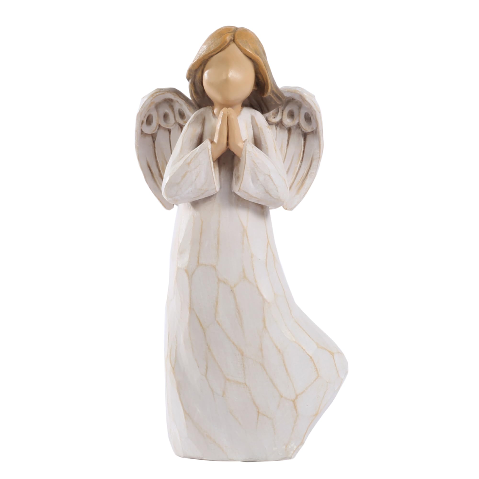 ShineOnAngel Decorative Praying Angel Figurine, 6 inch, Resin, Home Decor