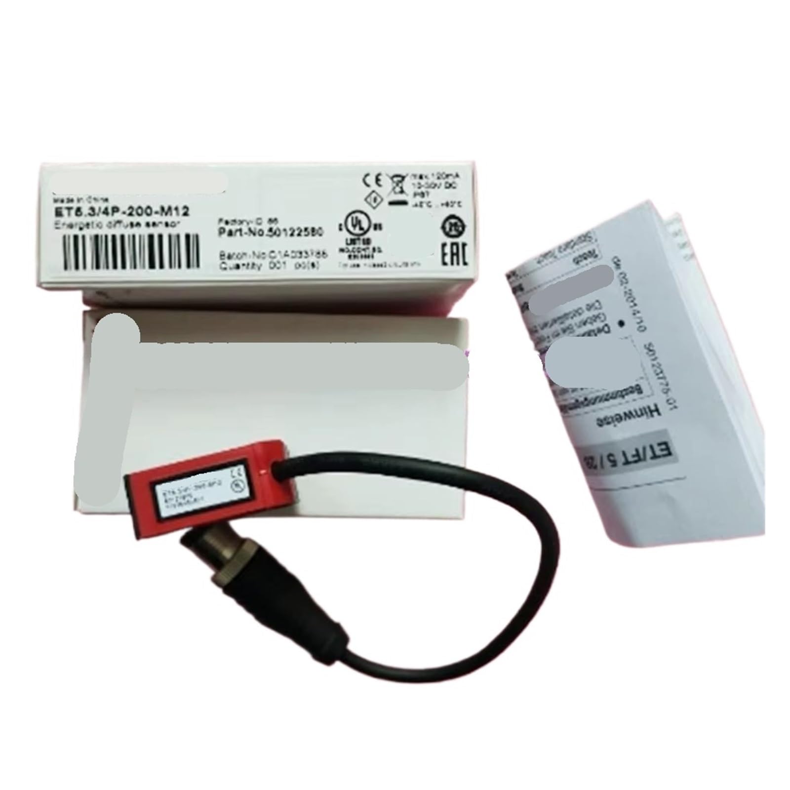Capteur ET5.3/4P-200-M12 compatible ET5.3/4P-M8 pour automates