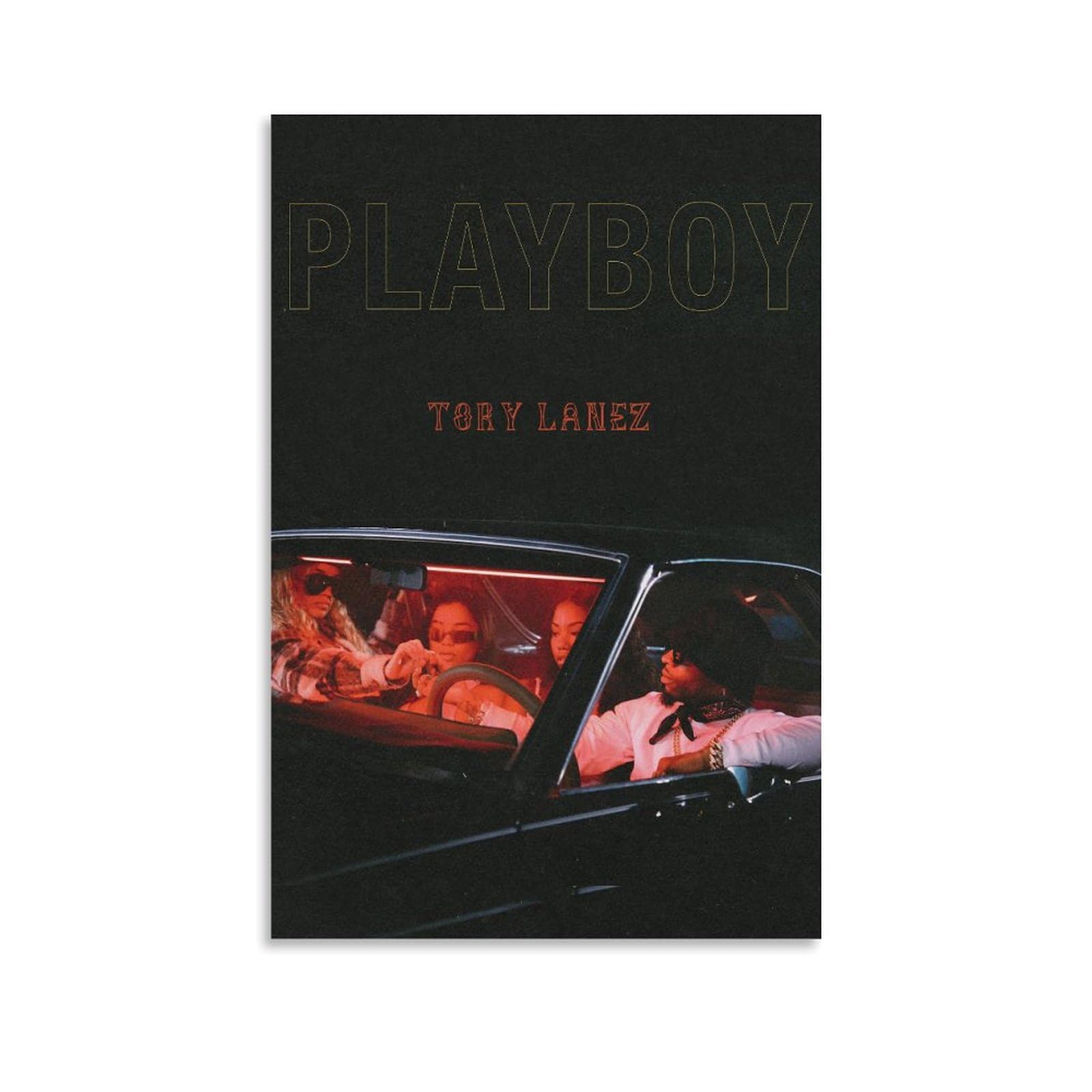 Whbaq Unframe-Style Tory Lanez Poster Rapper Poster Canvas Durable Colourfast Wall Art Decorative Painting For Living Room Bedroom Home Decor 16X24inch(40X60cm)